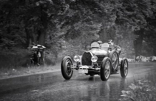 Bugatti In The Rain