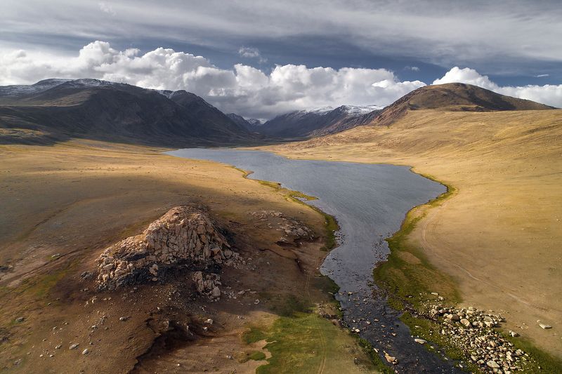 Тува, Тыва, Монгун-Тайга, вершина, горы, озеро, природа Заячье озероphoto preview