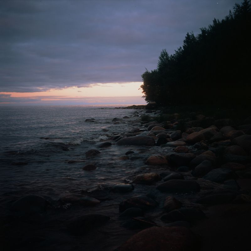 pentacon, sunset, landscape, nature, beach, ladoga, 6x6 film, film, filmphotography Sunset on ladogaphoto preview