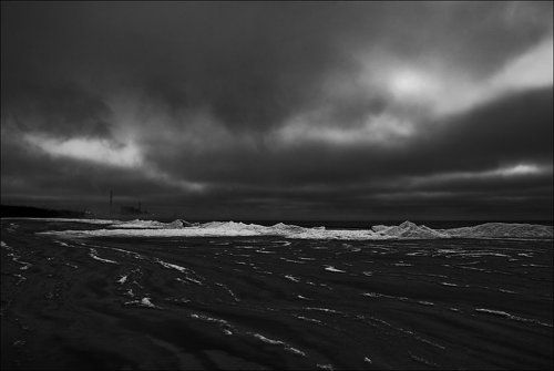 Зима. Вечер. Берег Финского залива