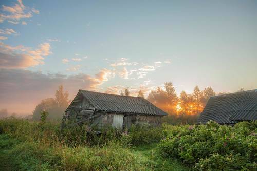 Бесплатные фото деревни Утро в деревне. Photographer Stanislav Napalkin