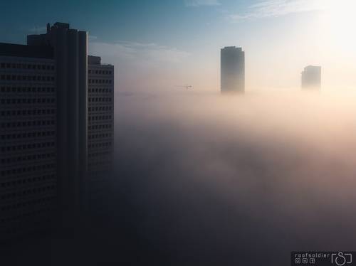 Fog in Tel Aviv