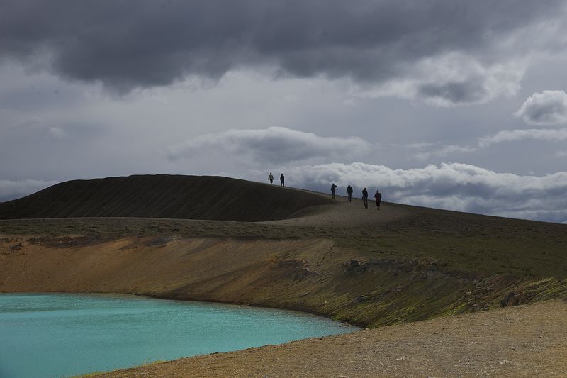 Бирюзовые озера Исландии.