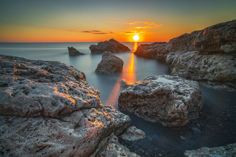 Sunset time, Samothrace, Greece