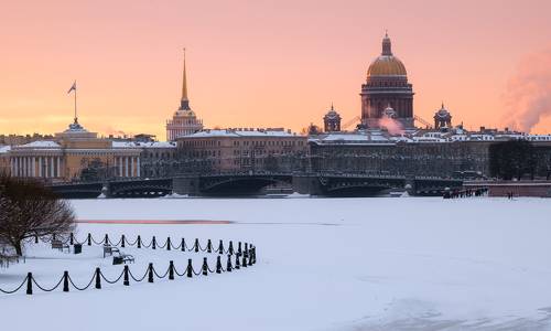 Зимнее утро в Петербурге