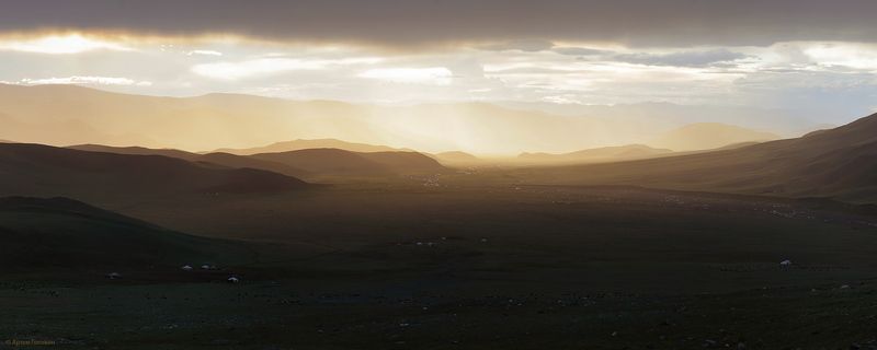закат монголия Монгольский закатphoto preview