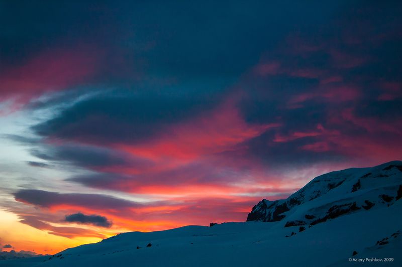 Pro краски заката на склонах Эльбруса, завершение