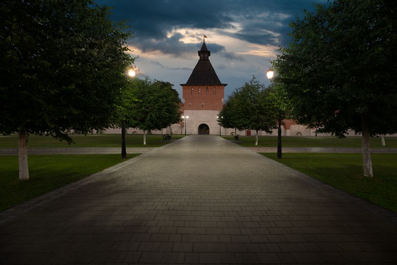 Башня Ивановских ворот Тульского кремля. Город Тула (Россия)