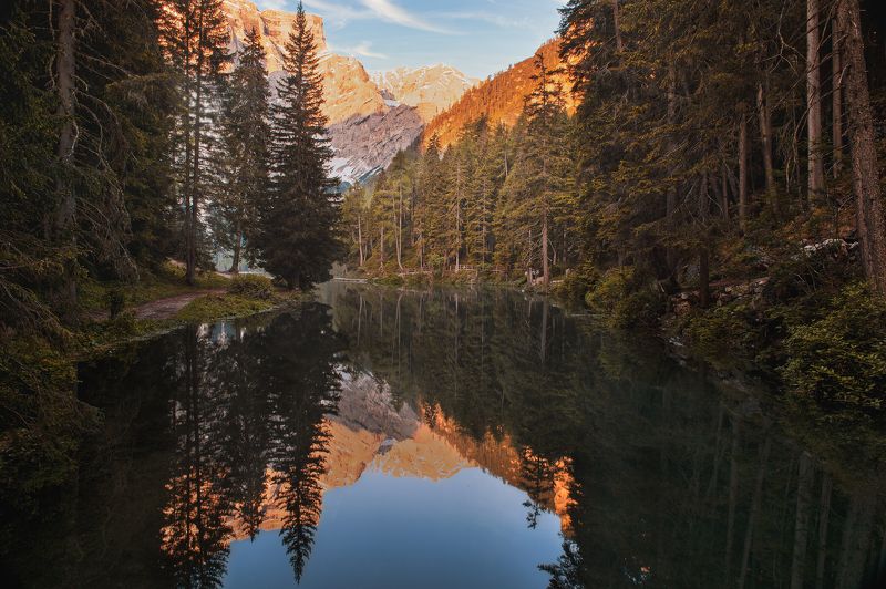 Lake in Dolomites