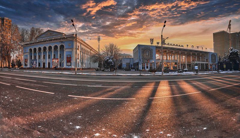 Утро любимого города…. Душанбе (панорама)