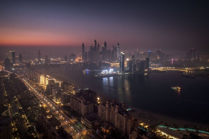 Dubai Sunrise From 52nd Floor