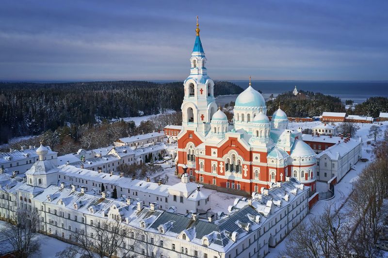 Спасо-Преображенский Валаамский ставропигиальный мужской монастырь. Зима 2023