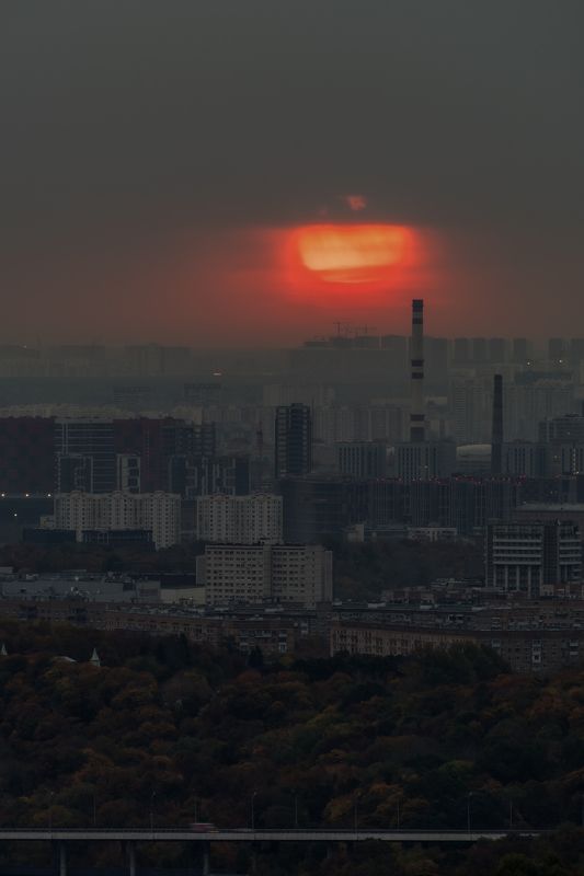 Огненный шар над Москвой