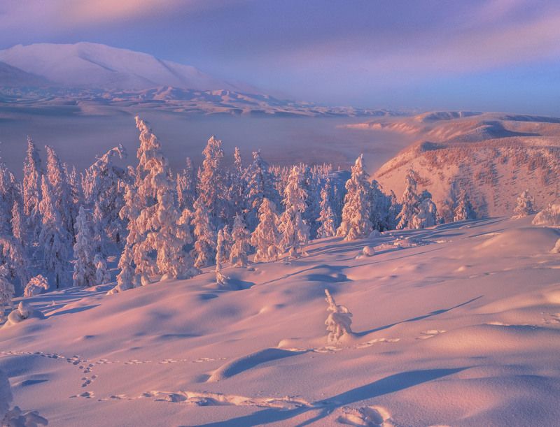 Зима в Якутии.
