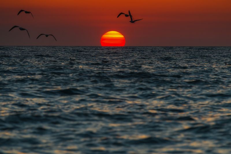 Закат над Черным морем