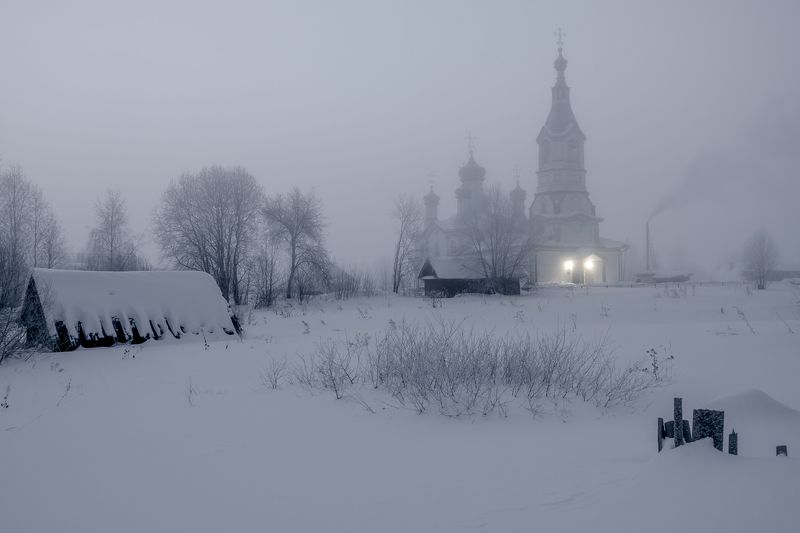 Весенний туман в Беляево