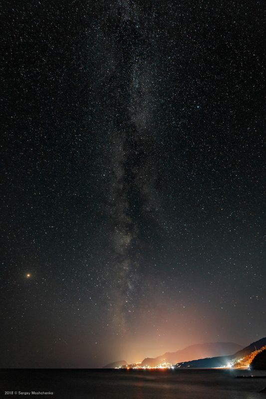 Звездная ночь над Алуштой