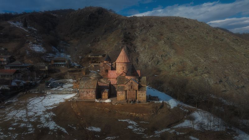 Монастырь Гошаванк. Село Гош. Армения. Февраль 2023