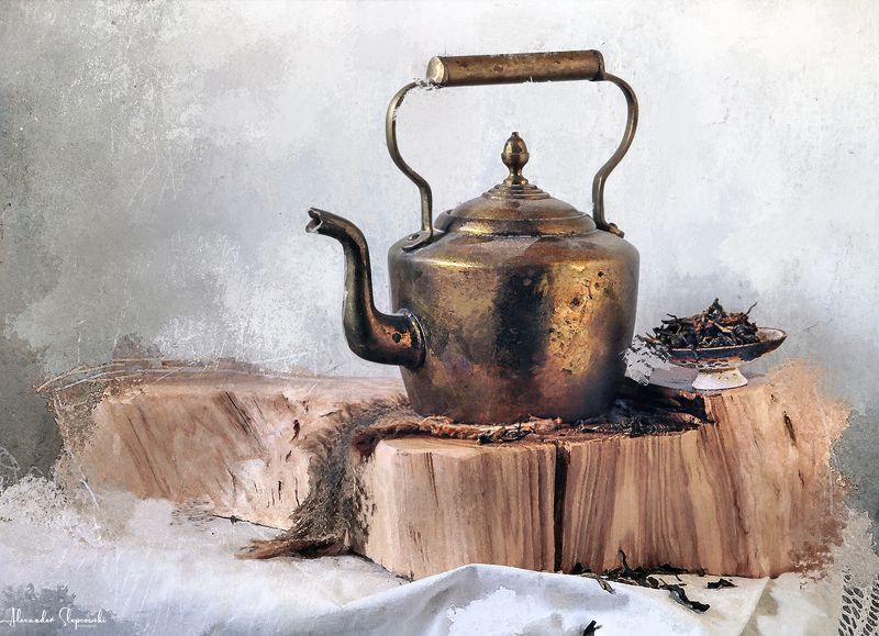 Сopper teapot