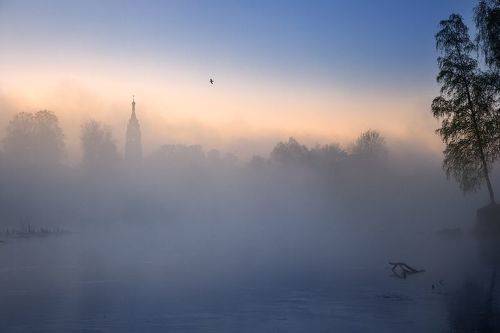 Туманное утро на Клязьме
