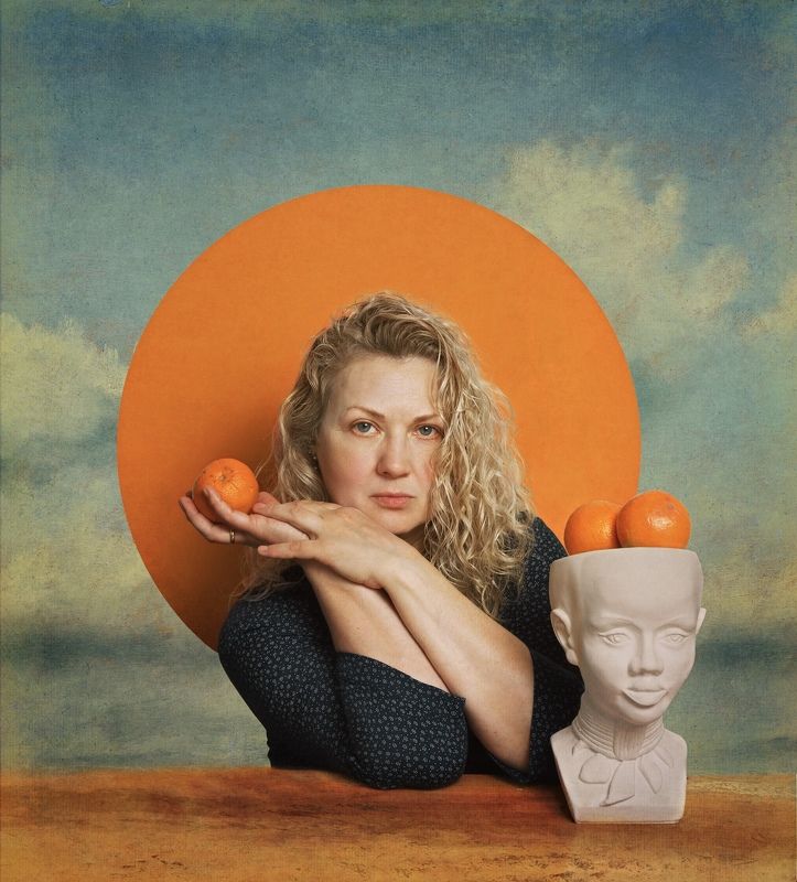 Woman and Oranges