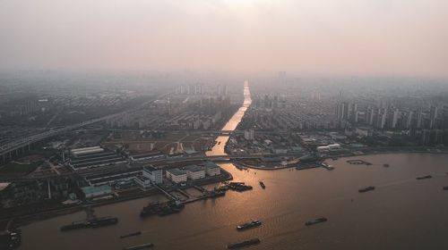 Breathtaking View of Shanghai's Veins