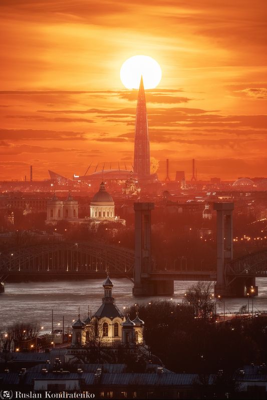 Закат над Санкт-Петербургом