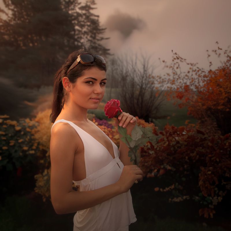 Портрет с розой