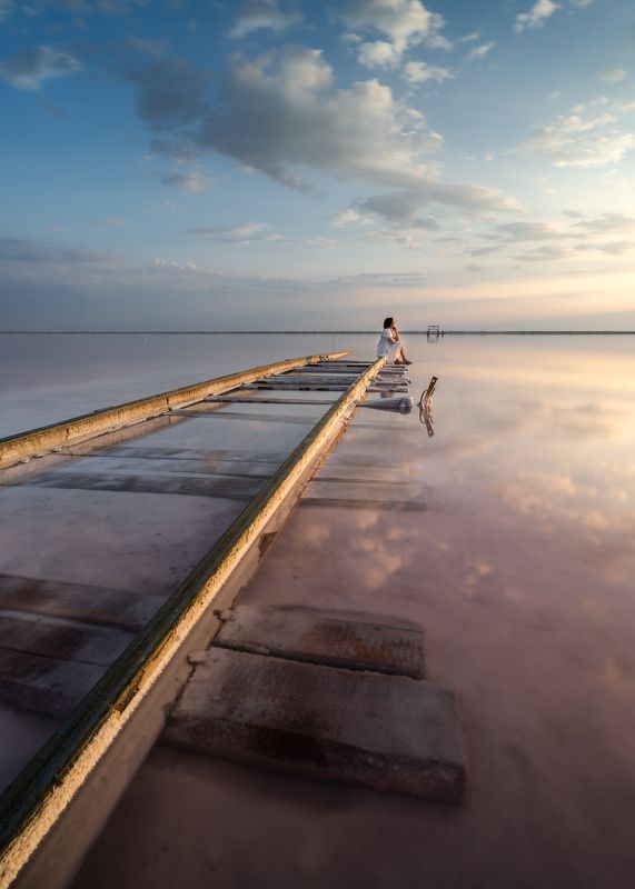 Девушка и облака…  Girl and clouds...