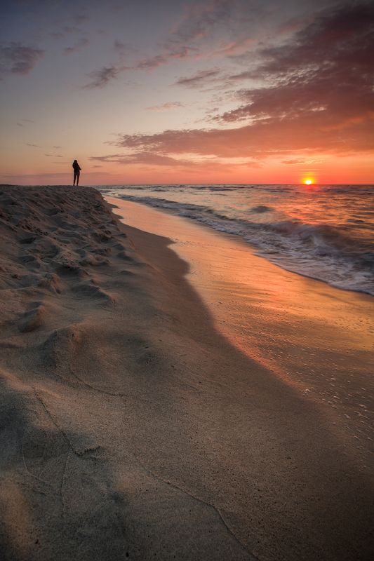 Sunset by the Baltic sea
