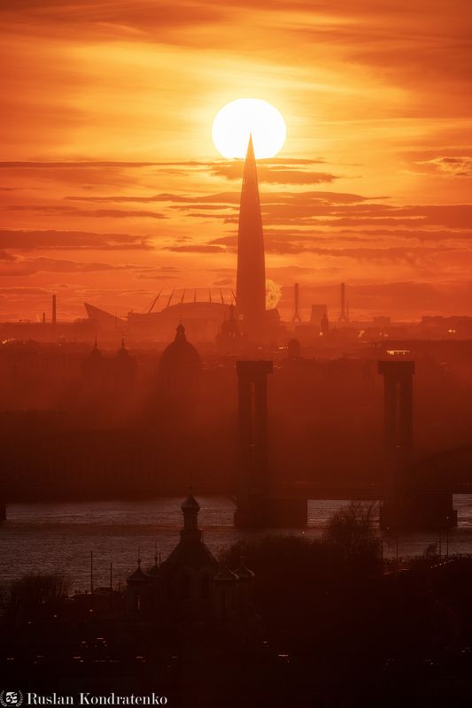 Закат над Санкт-Петербургом