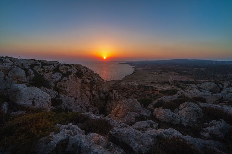 Закат на Кипре