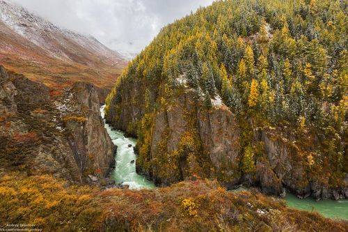 Республика Алтай, Улаганский район, Мажойский каскад на реке Чуя.