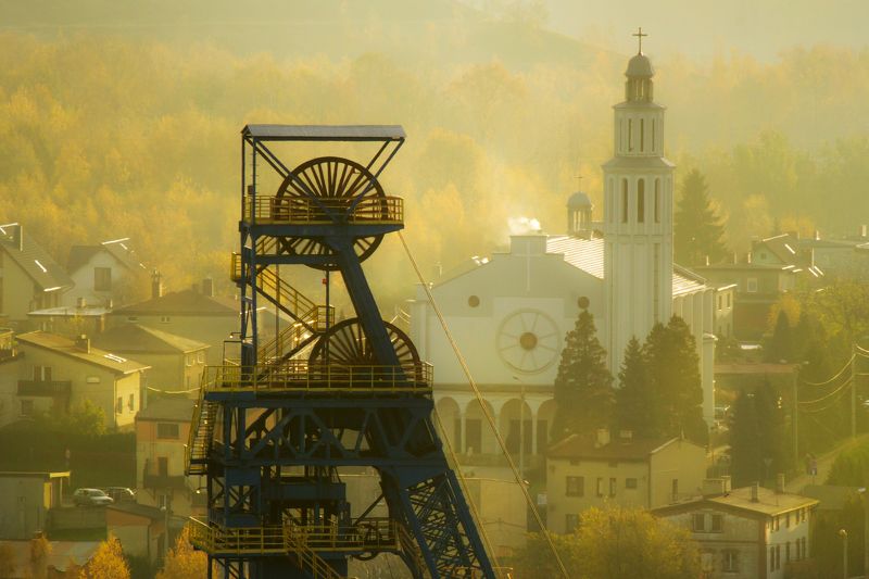 Morning in the Łaziska