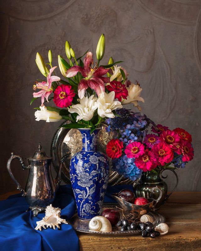 Still Life with Blue Vase