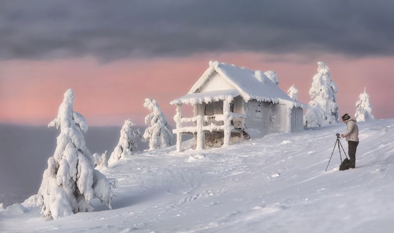 Человек пейзажный. Замёрзший )