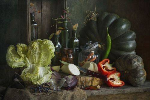 Натюрморты с овощами