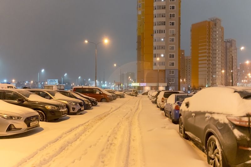 Снегопад в Новой Москве