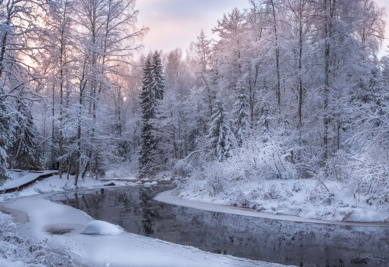 Зимний пейзаж из Линдуловской рощи...