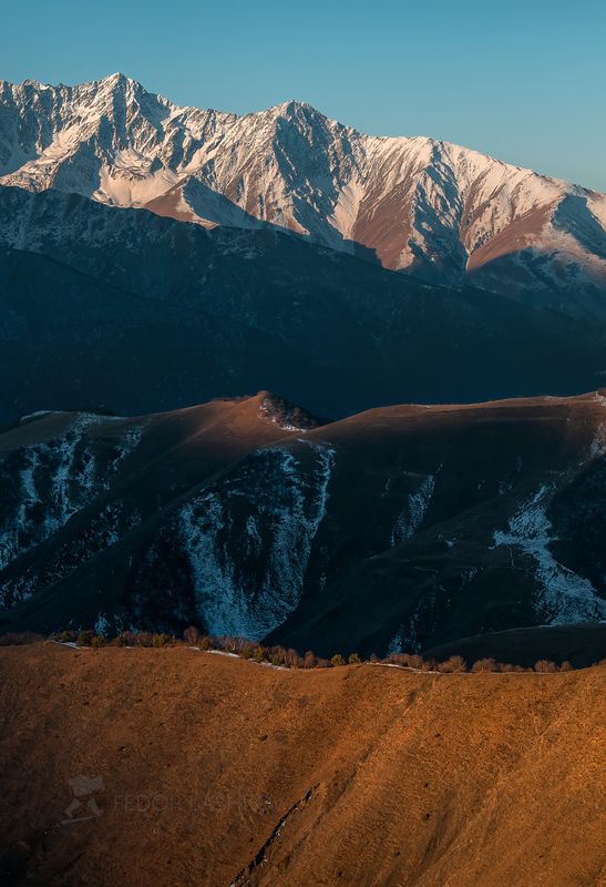 Рассвет в горах Ингушетии