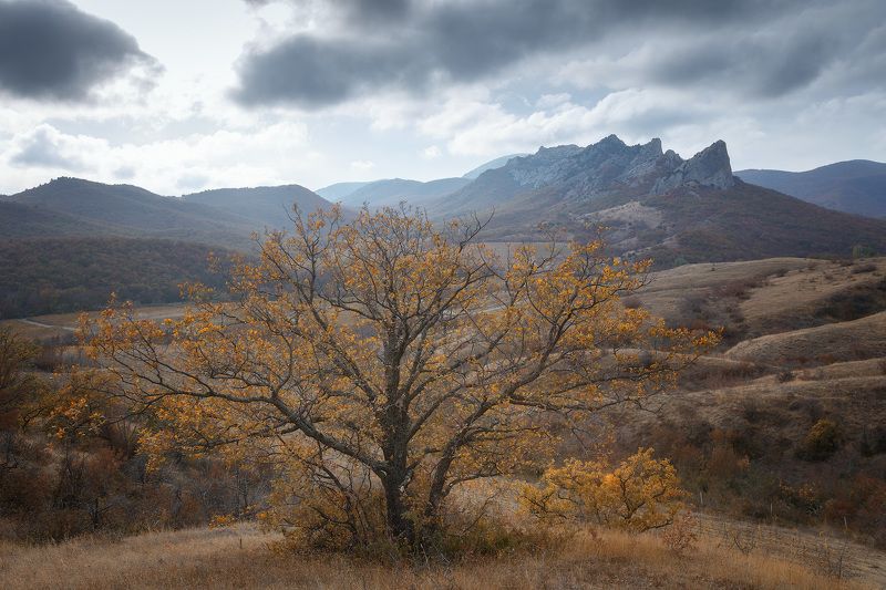 Осень в Отузской долине Крыма.