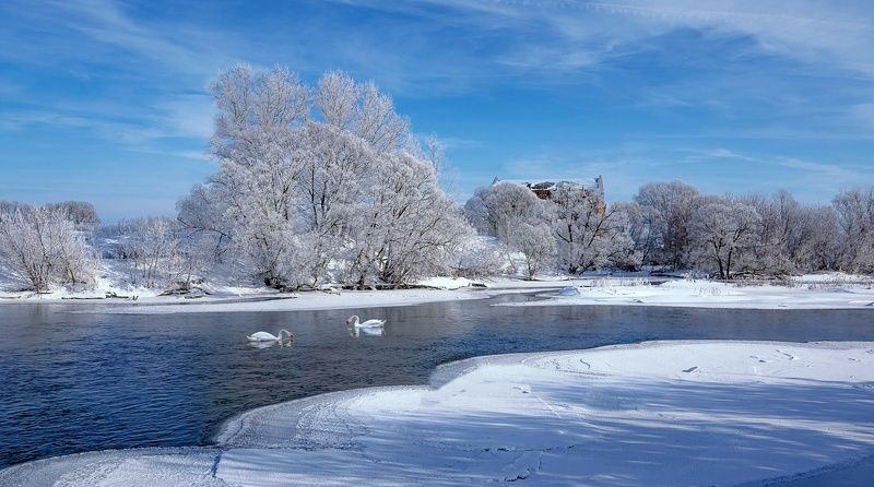 Зима на реке Быстрая Сосна.