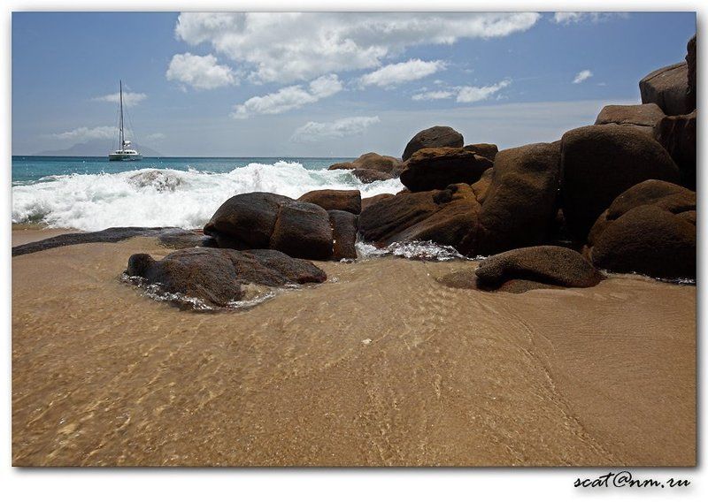 seychelles, anse, stones, catamaran Anse Majorphoto preview