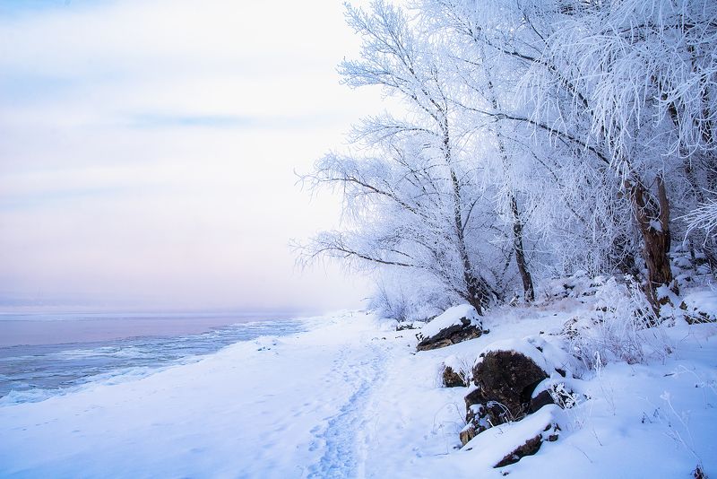 January. Volga.