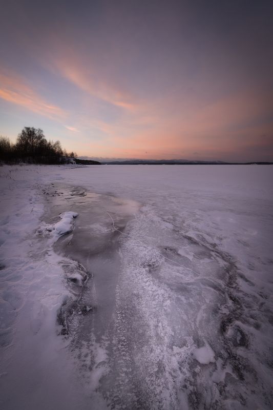 Закат на озере Иртяш, Челябинская область