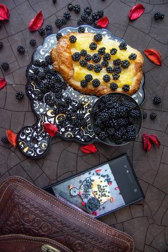 Blackberries dessert