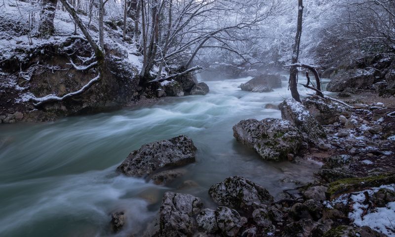 Зимняя река.