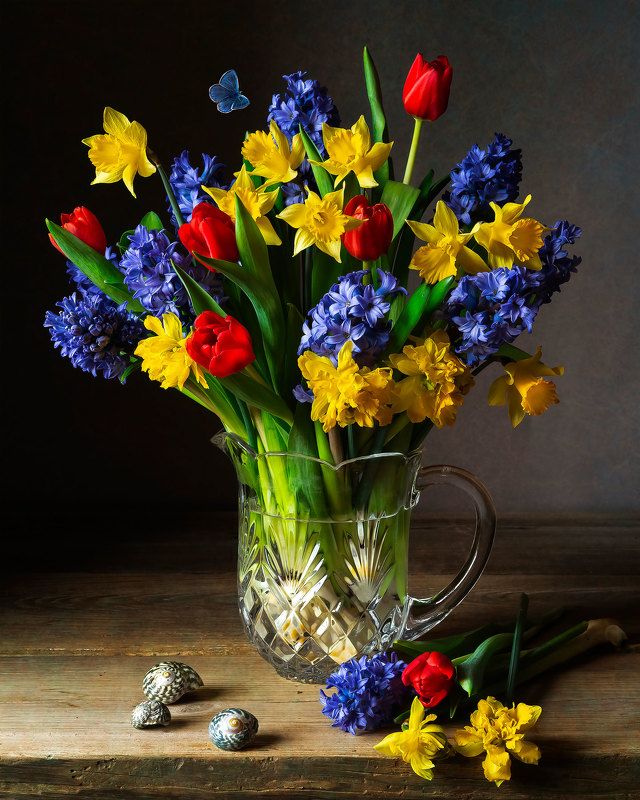 Still life with Spring Blooms