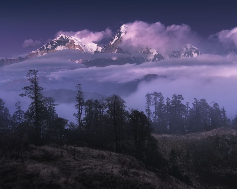 После заката в Гималаях
