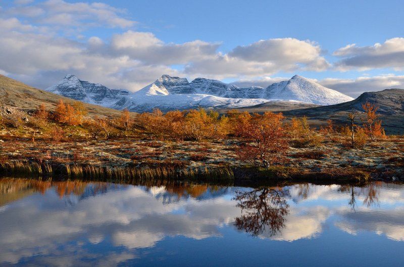 норвегия, горы, осень, снег, norway, autumn, mountain, snow Золото викинговphoto preview